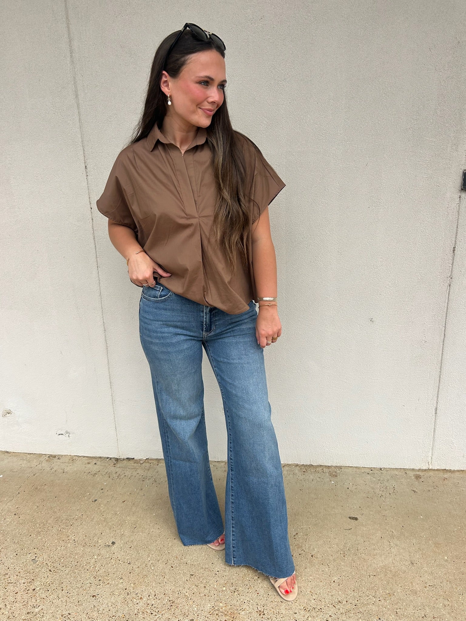 KARLIE | THE WINDSOR POPLIN BLOUSE