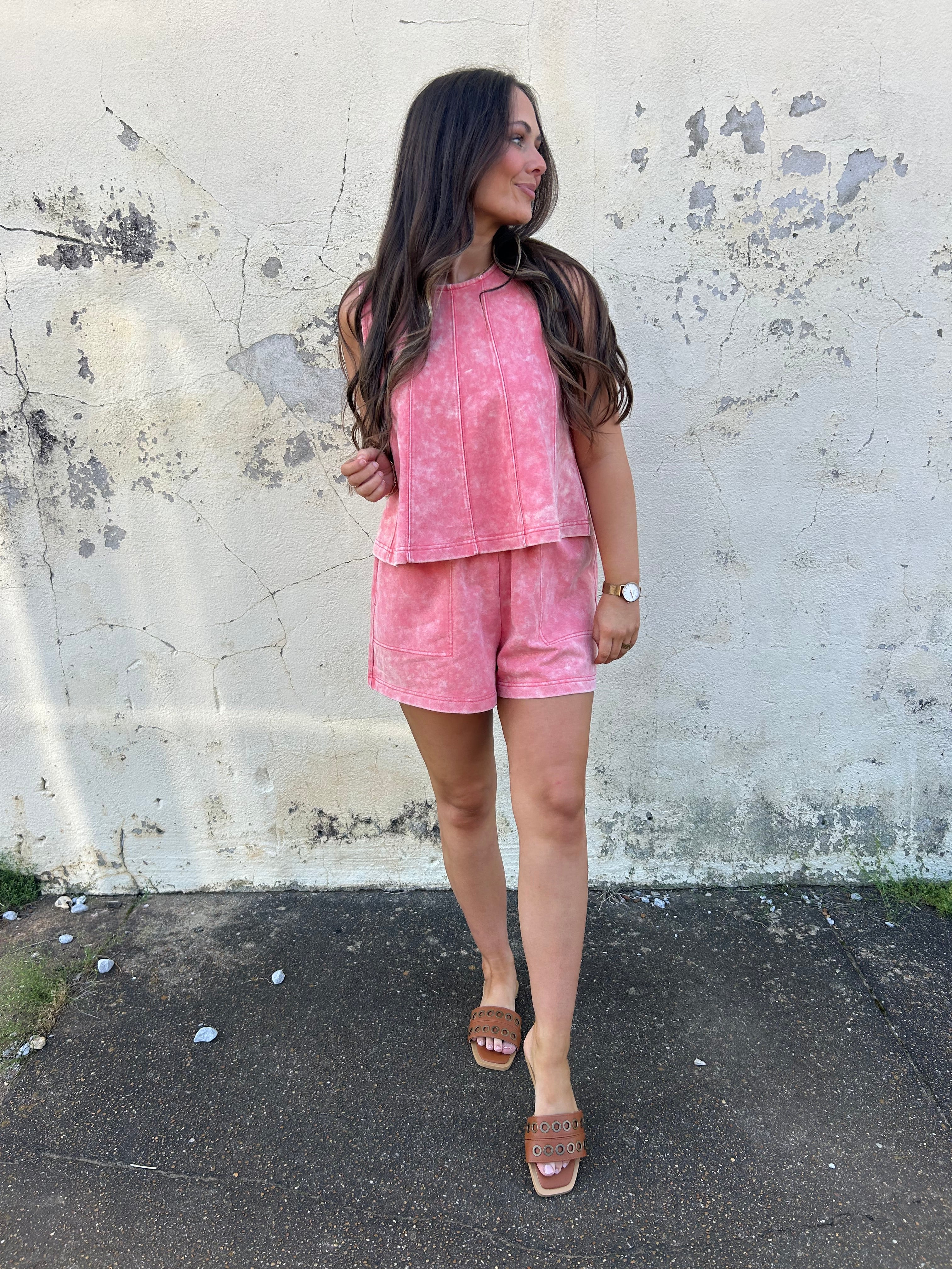 ROSEWASHED SEAMED TANK