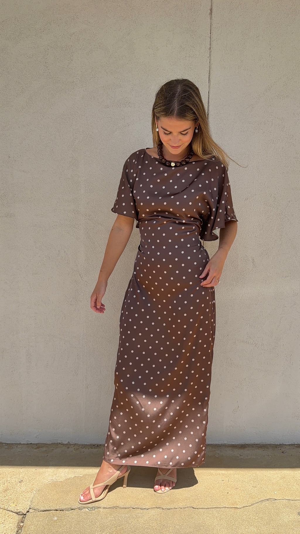 THE COCOA DOT MIDI DRESS