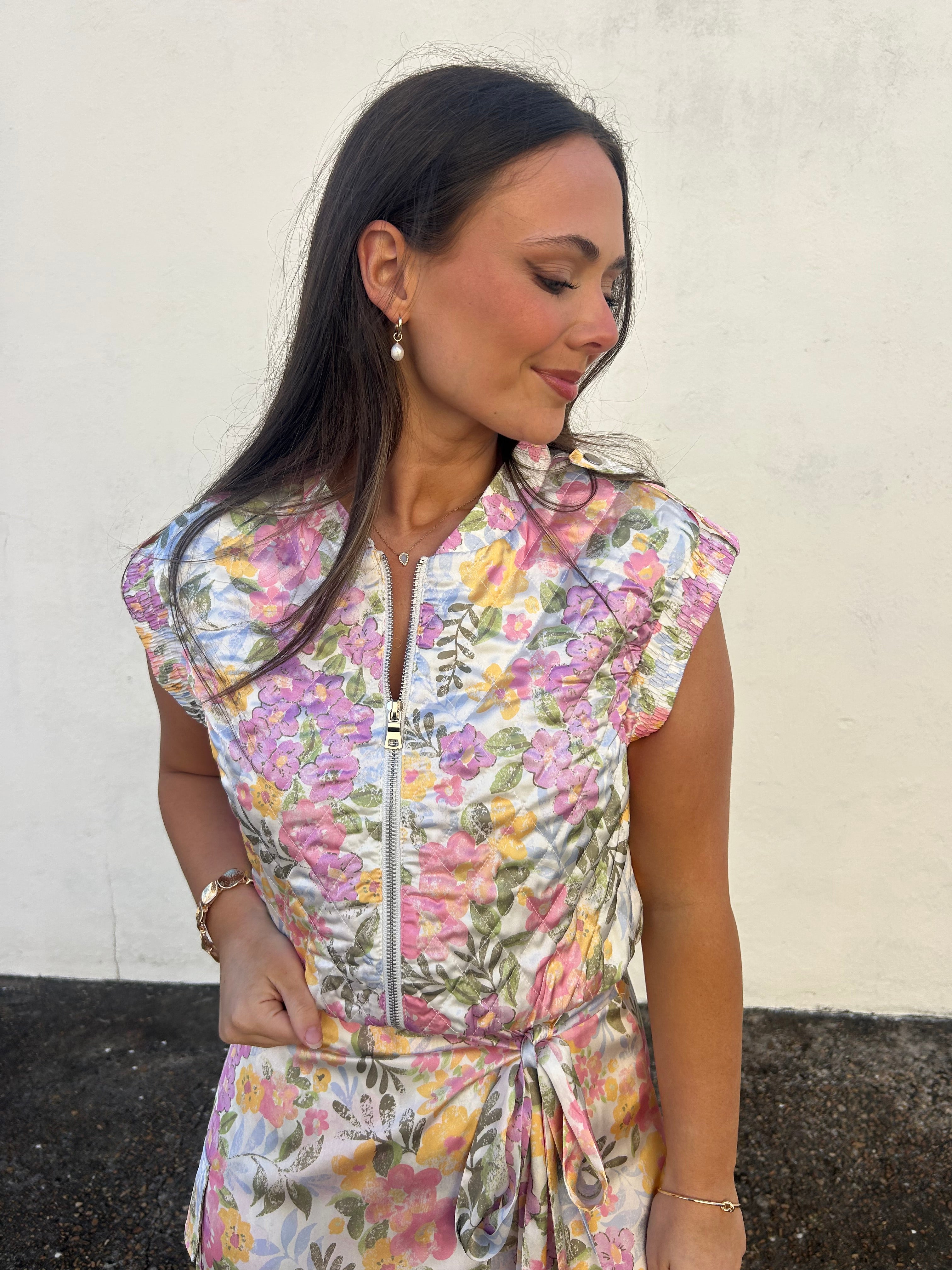 SOFT BLOOM QUILTED VEST