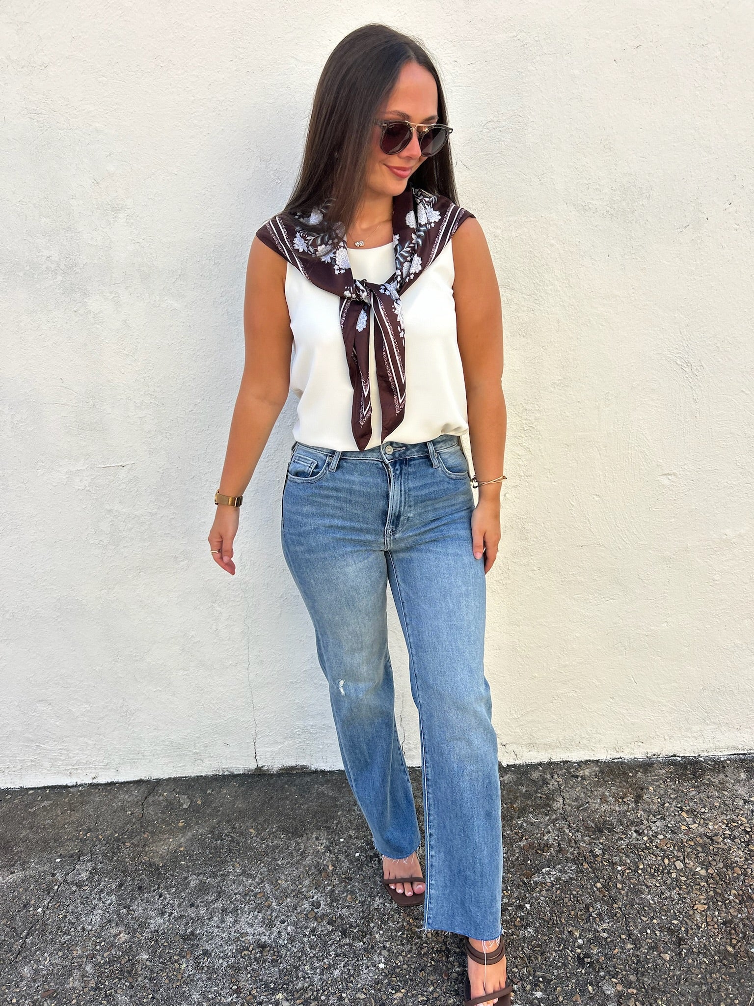 THE IVORY FLOW HIGH-LOW TOP