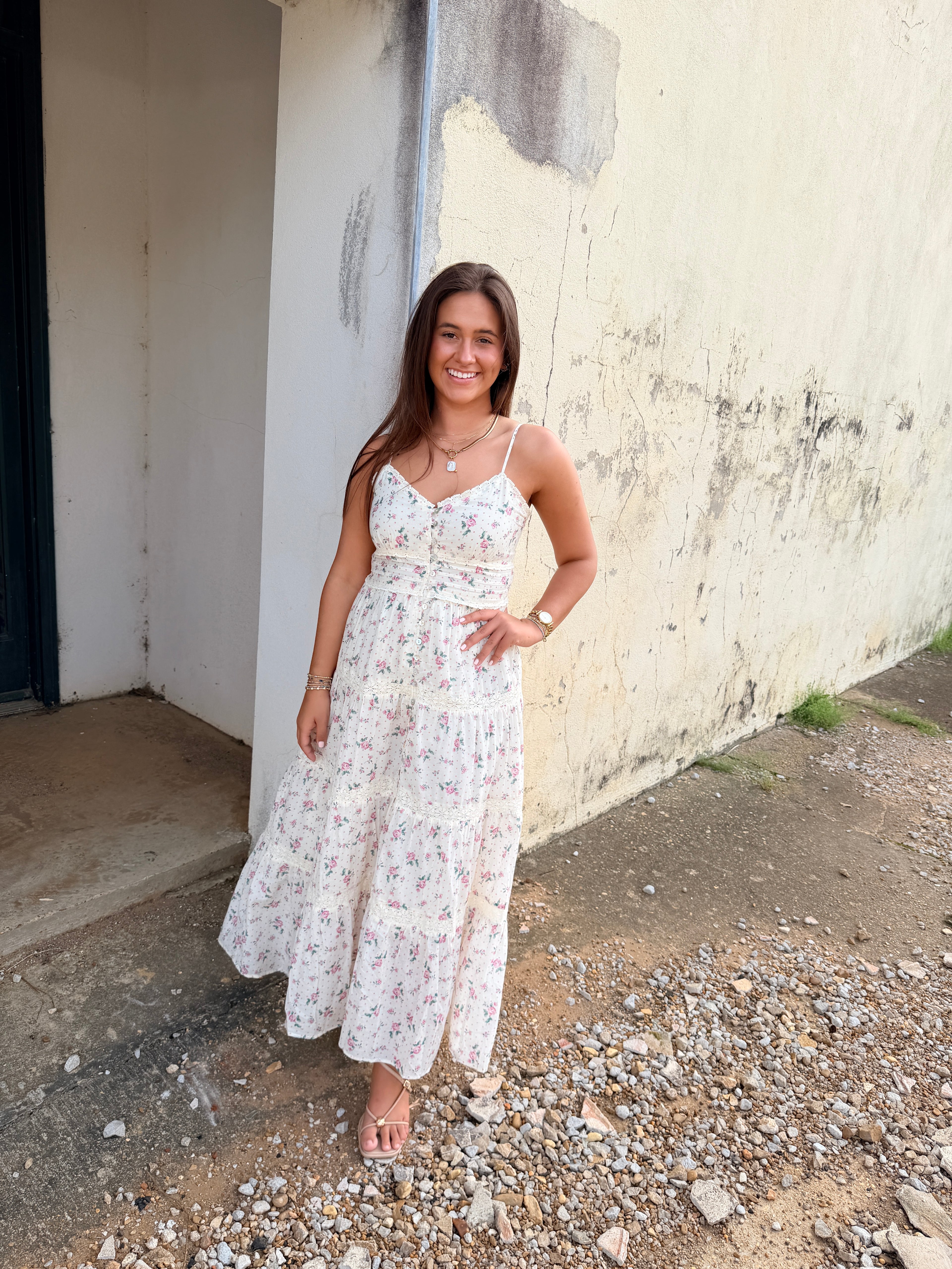 THE SWEET BLOSSOM TIERED DRESS