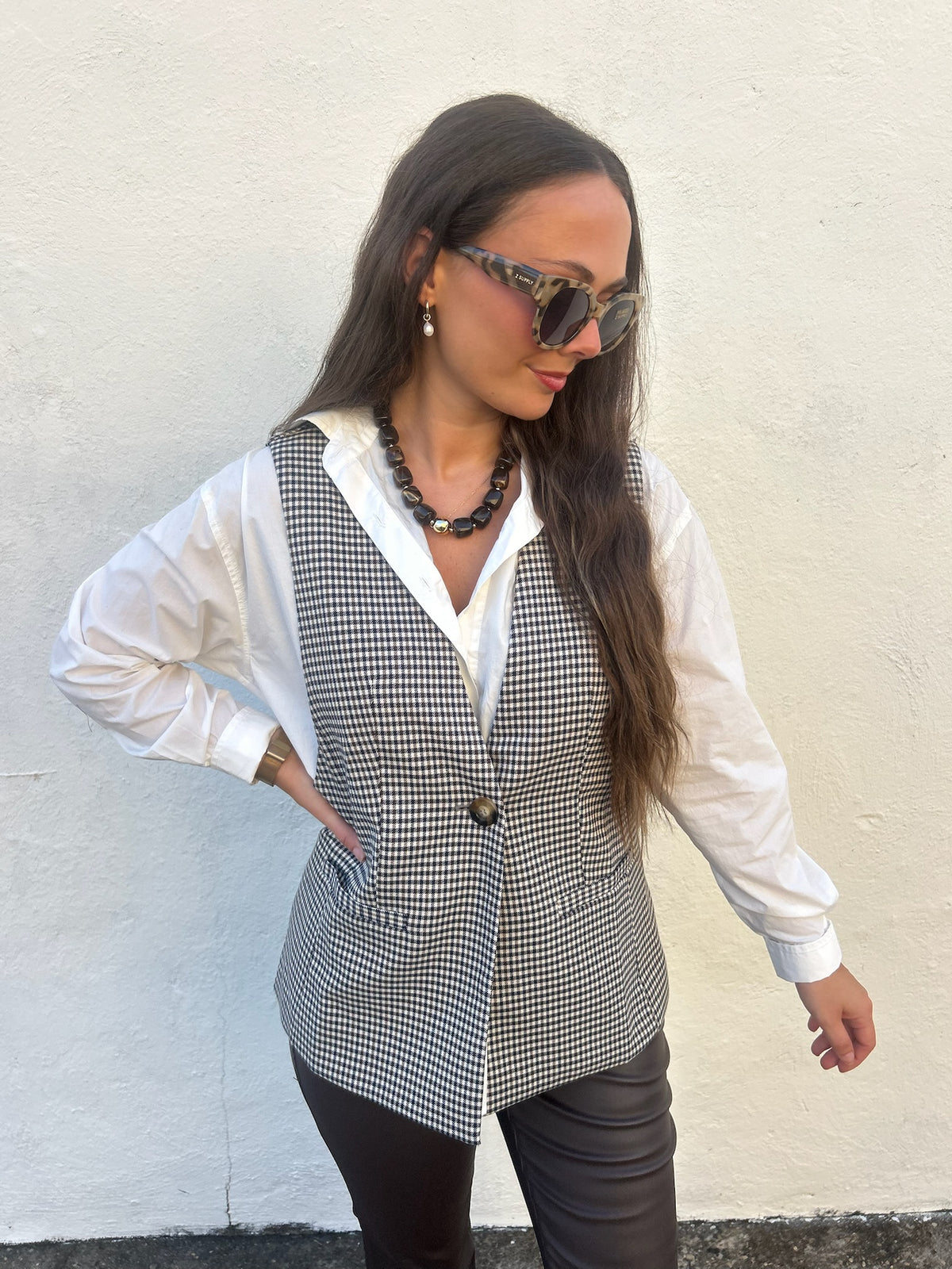RENUAR | CHECKED TAILORED VEST