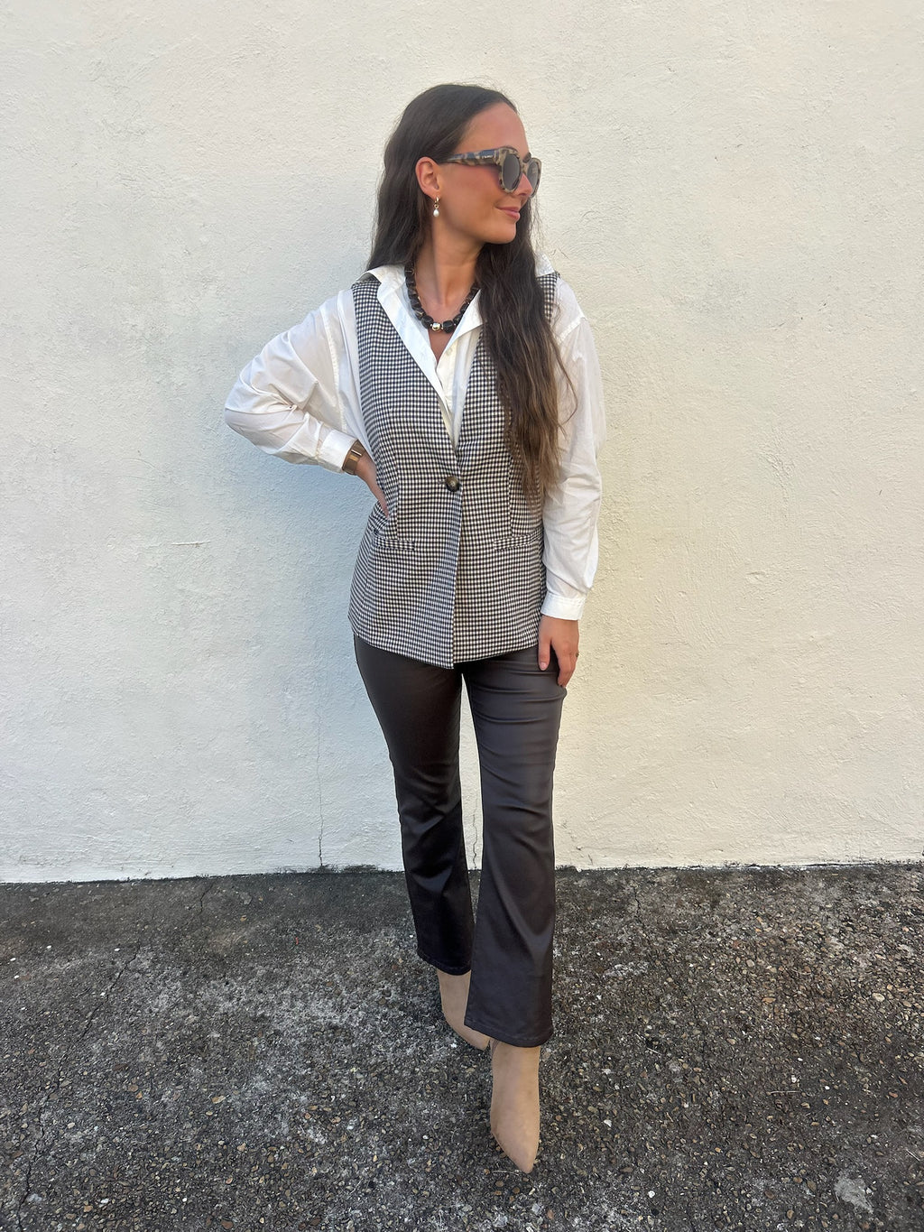 RENUAR | CHECKED TAILORED VEST