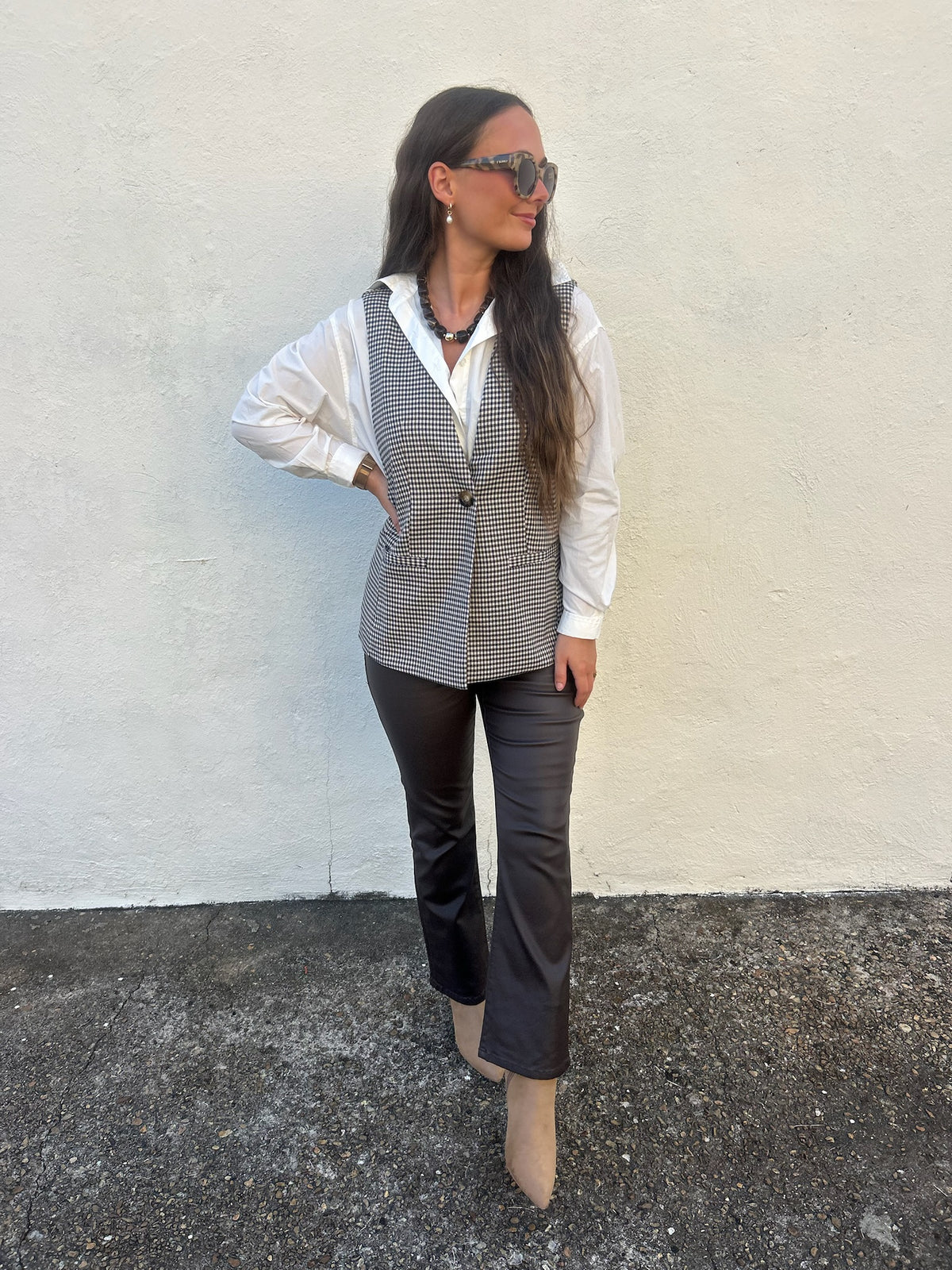 RENUAR | CHECKED TAILORED VEST