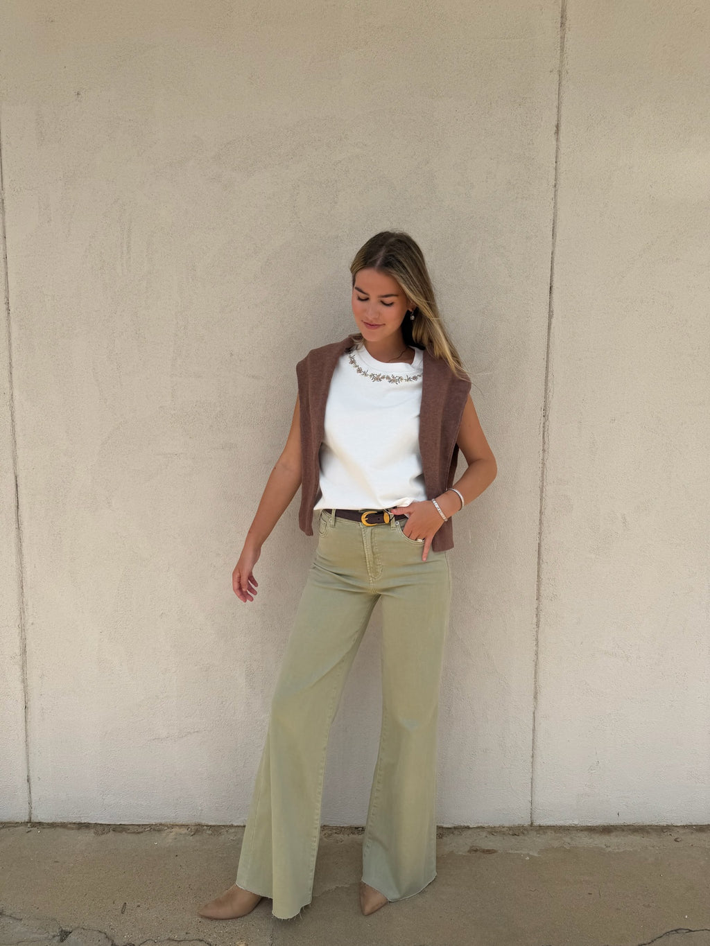 DEAR JOHN | ANYA EMBROIDERED TOP