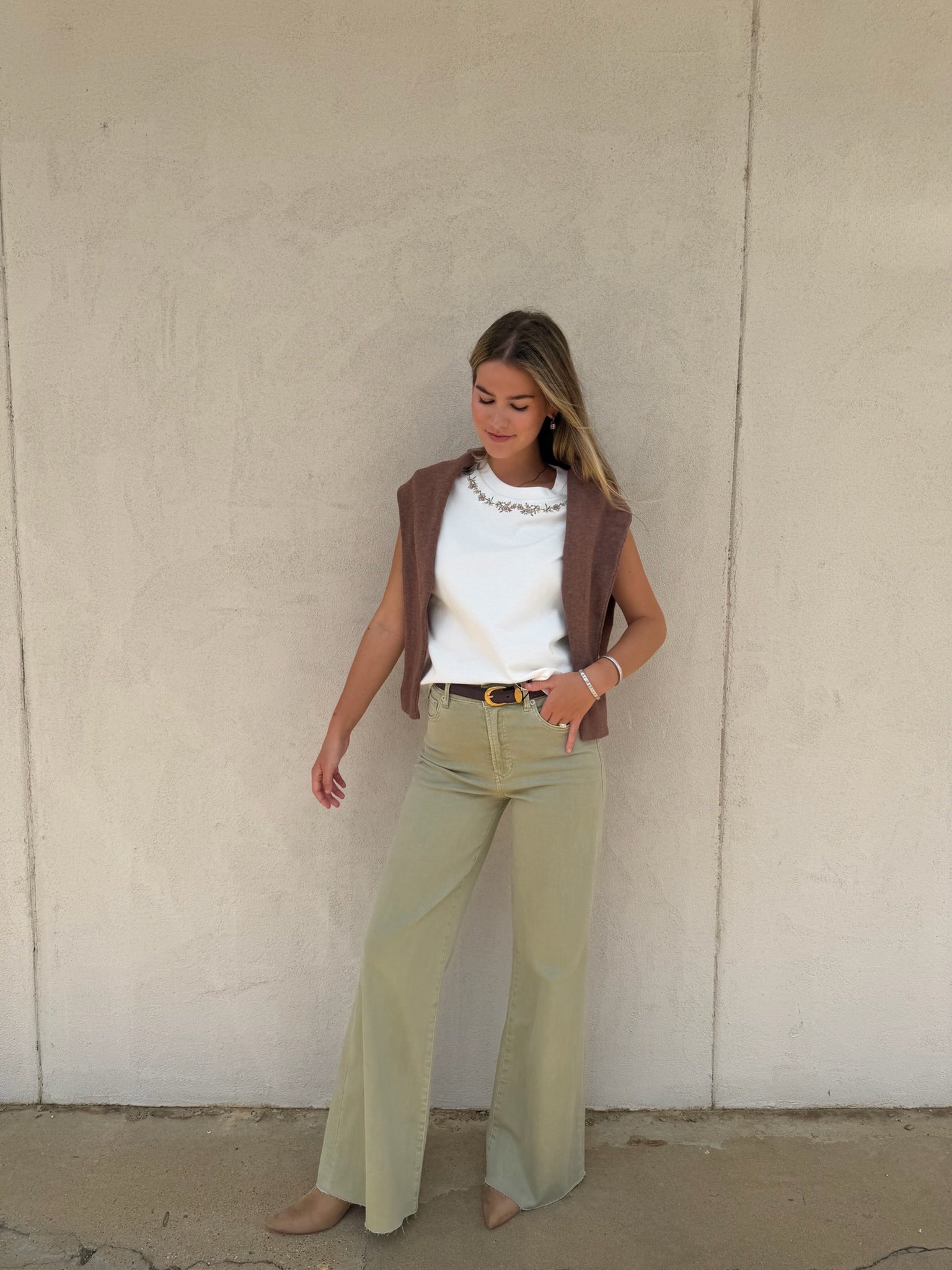 DEAR JOHN | ANYA EMBROIDERED TOP