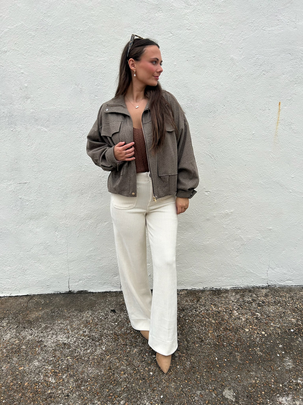 VINTAGE HAVANA | HARRINGTON HERRINGBONE JACKET
