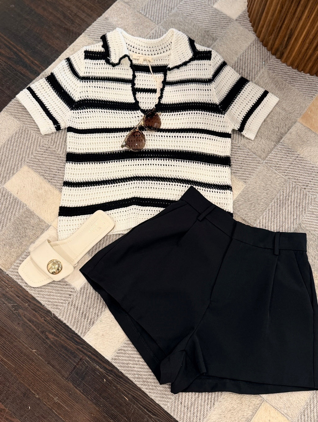 MYSTREE | THE DEBBIE STRIPED CROCHET TOP