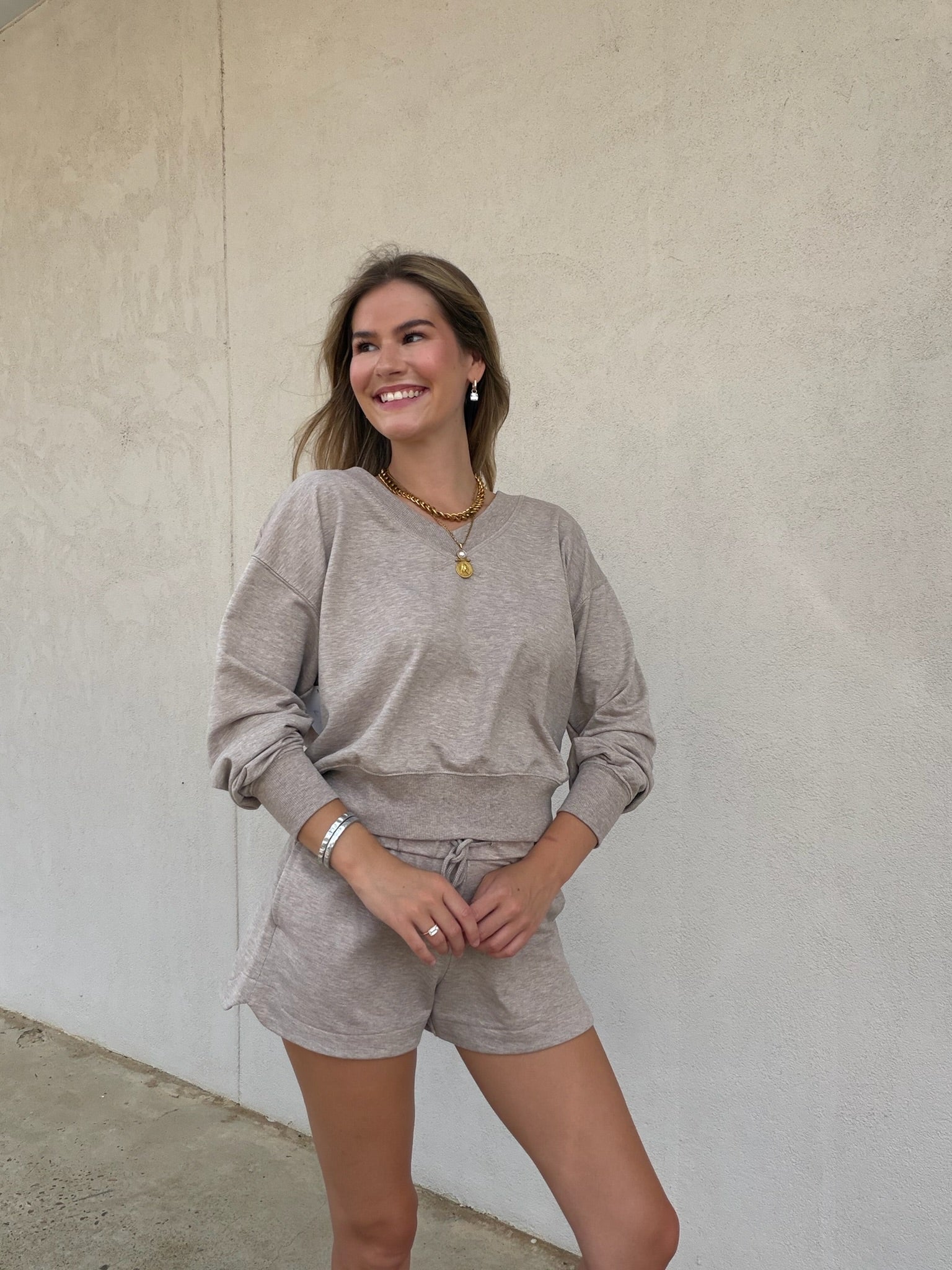 Z SUPPLY | THE EVERYDAY V-NECK IN HEATHER ASH