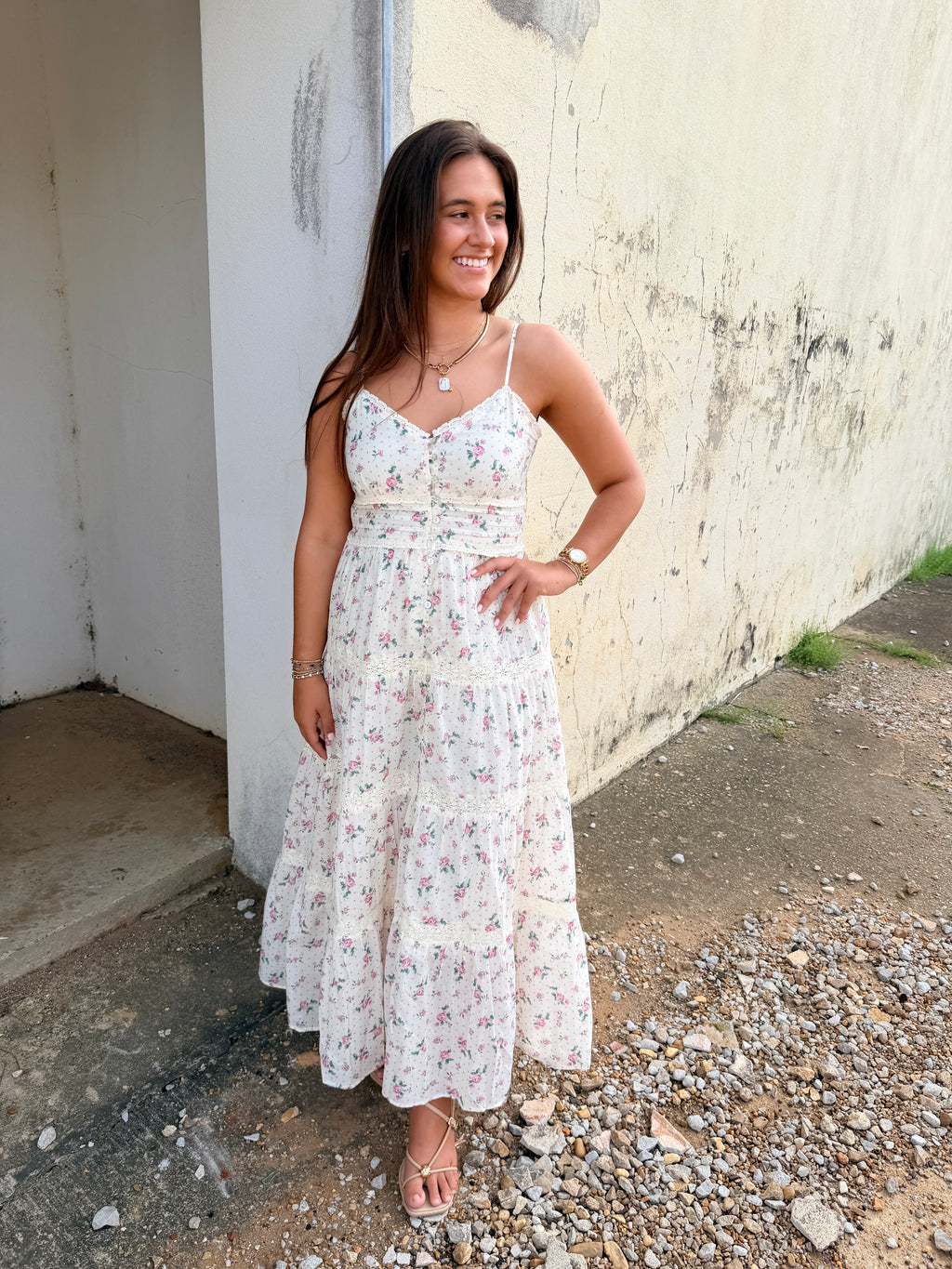 THE SWEET BLOSSOM TIERED DRESS