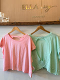BUBBLEGUM OPEN BACK TEE