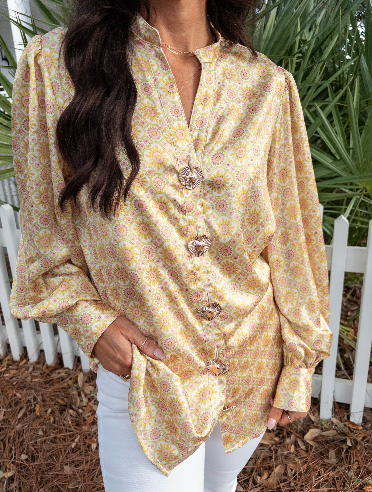 YELLOW LOVEBIRDS THE LABEL | TRUDY TOP