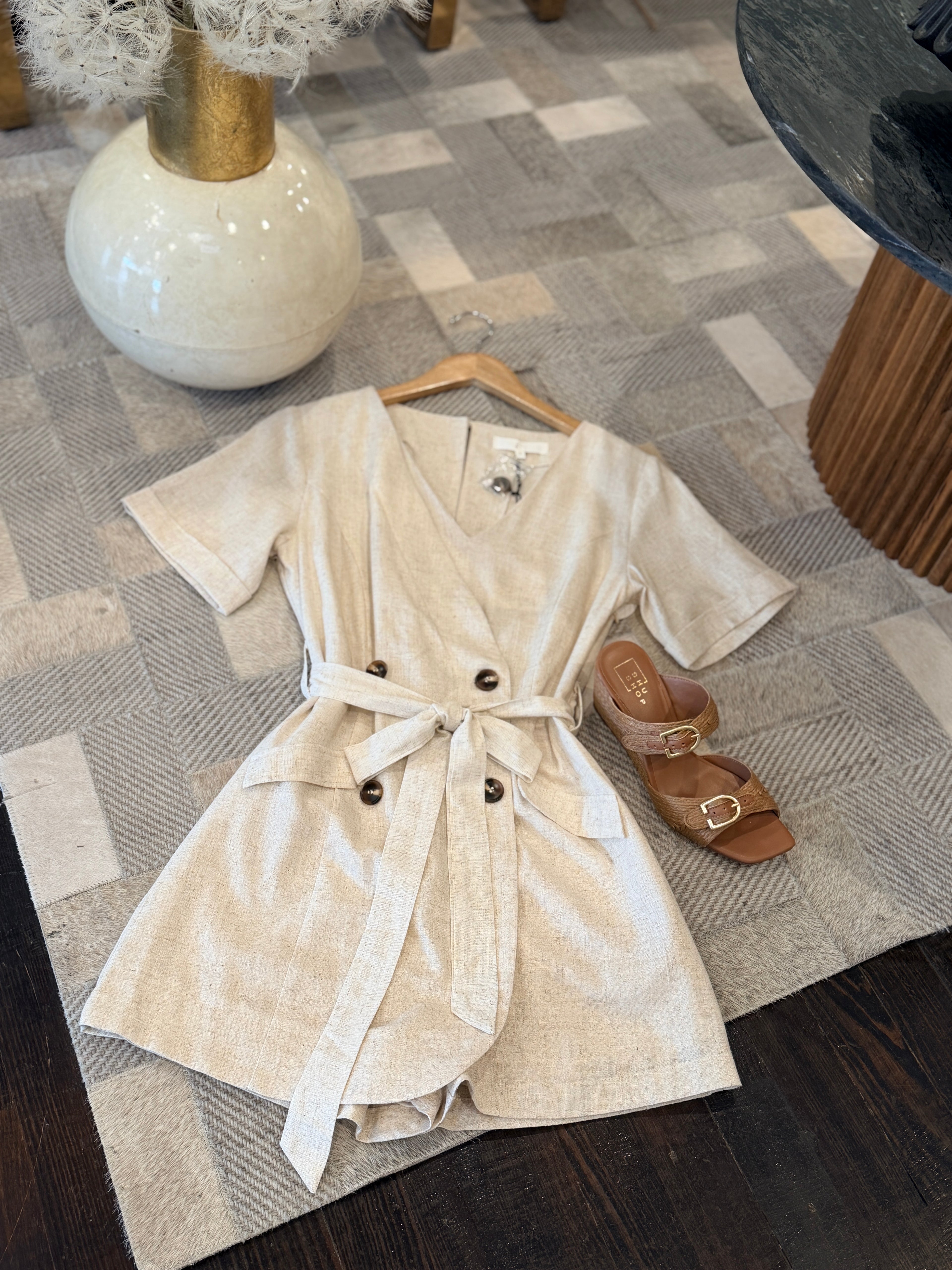 LINEN ROMPER