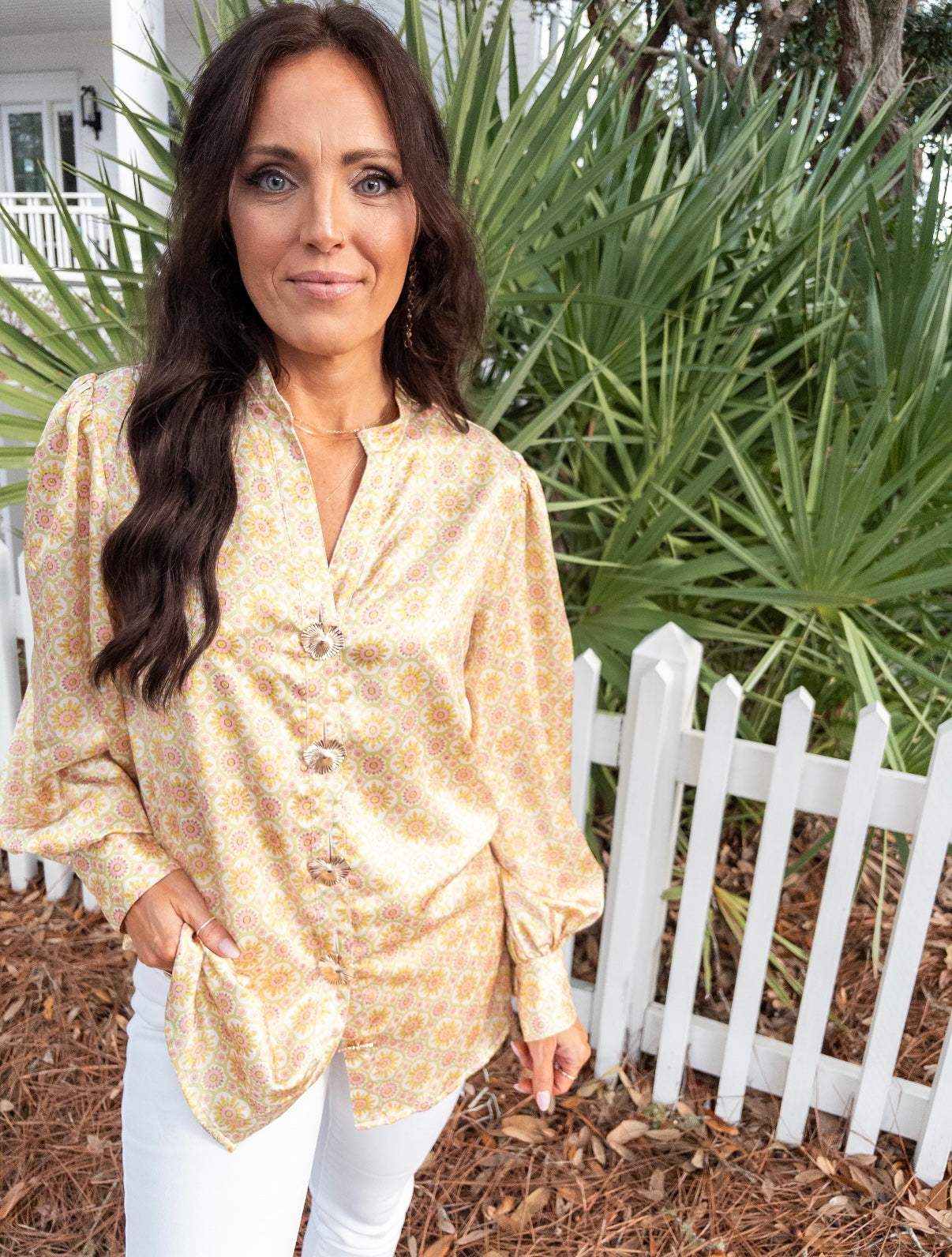 YELLOW LOVEBIRDS THE LABEL | TRUDY TOP