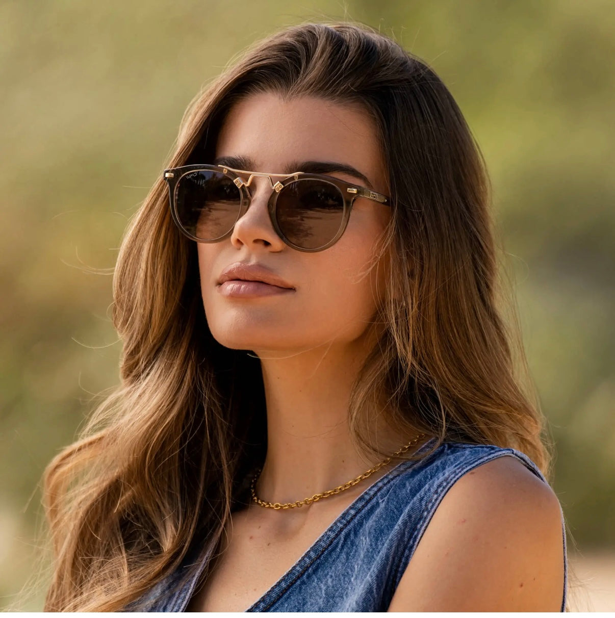 WMP EYEWEAR | SKYLER CRYSTAL TAUPE BROWN