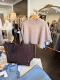 THE SOFT STRUCTURED MOCK NECK SWEATER IN TAUPE