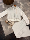 VINTAGE HAVANA | THE HEATHERED MIX ZIP HOODIE