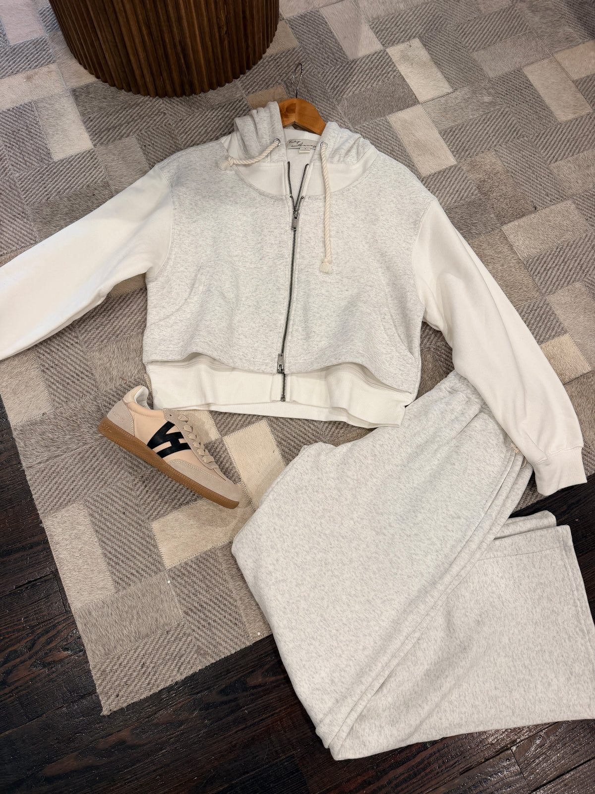 VINTAGE HAVANA | THE HEATHERED MIX ZIP HOODIE
