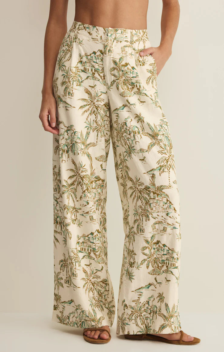 Z SUPPLY | OVERLOOK TIKI TIDE LINEN PANT