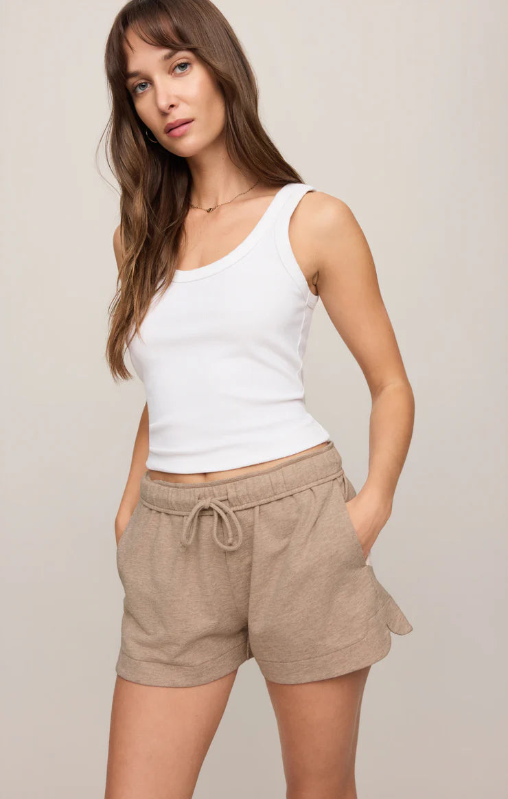 Z SUPPLY | THE EVERYDAY SHORT IN HEATHER ASH