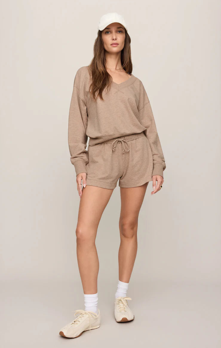 Z SUPPLY | THE EVERYDAY SHORT IN HEATHER ASH