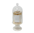 TALL GLASS JAR + 120 WOODEN WHITE MATCHES