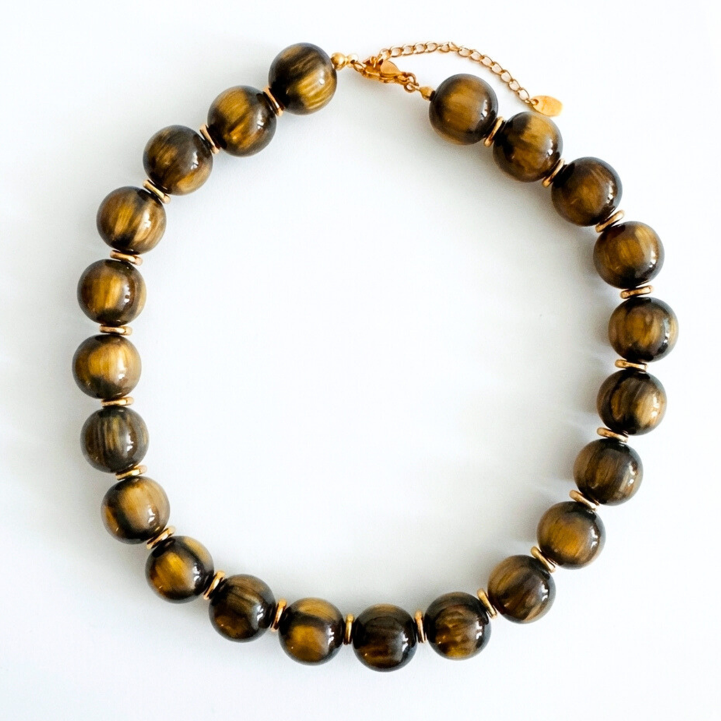 ELLA IVY | BOLD SPHERE BEAD NECKLACE