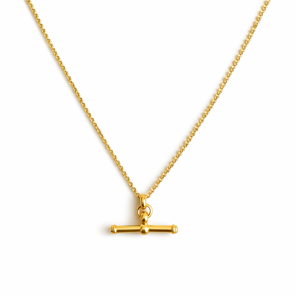 ELLA IVY | GOLDENT T-BAR NECKLACE