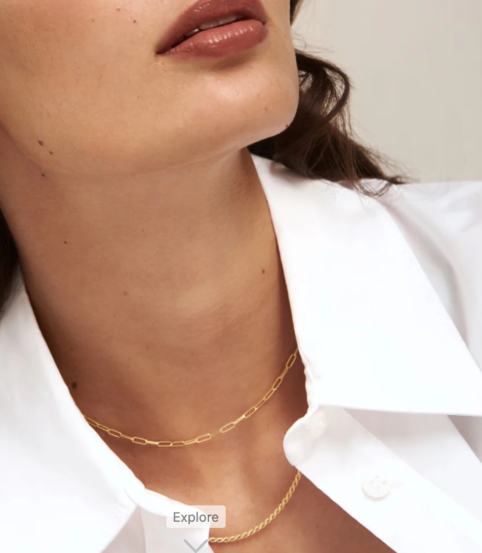 HOOPLA | PAPERCLIP NECKLACE