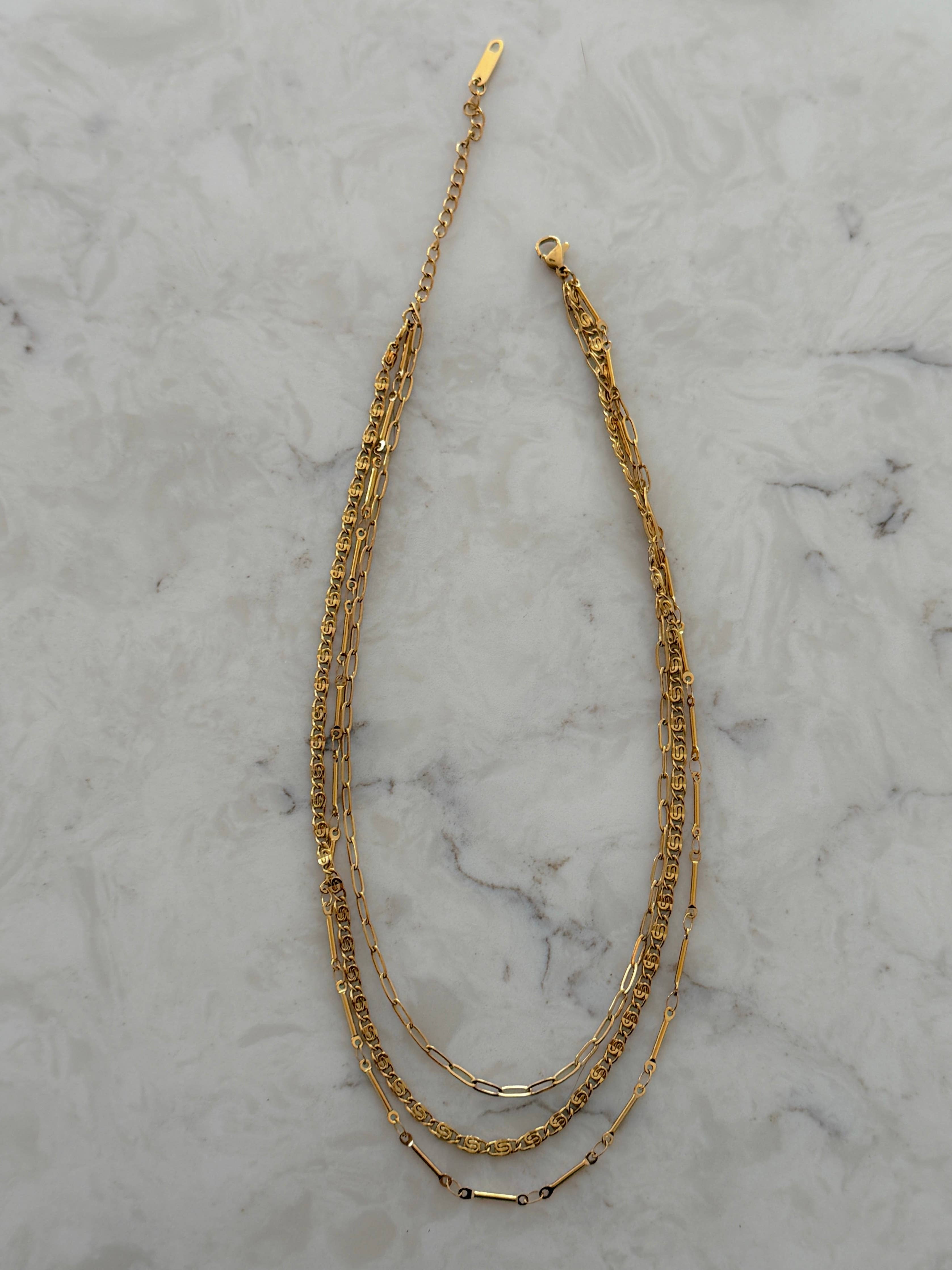 CHANSUTT PEARLS | TRIPLE LAYERED NECKLACE
