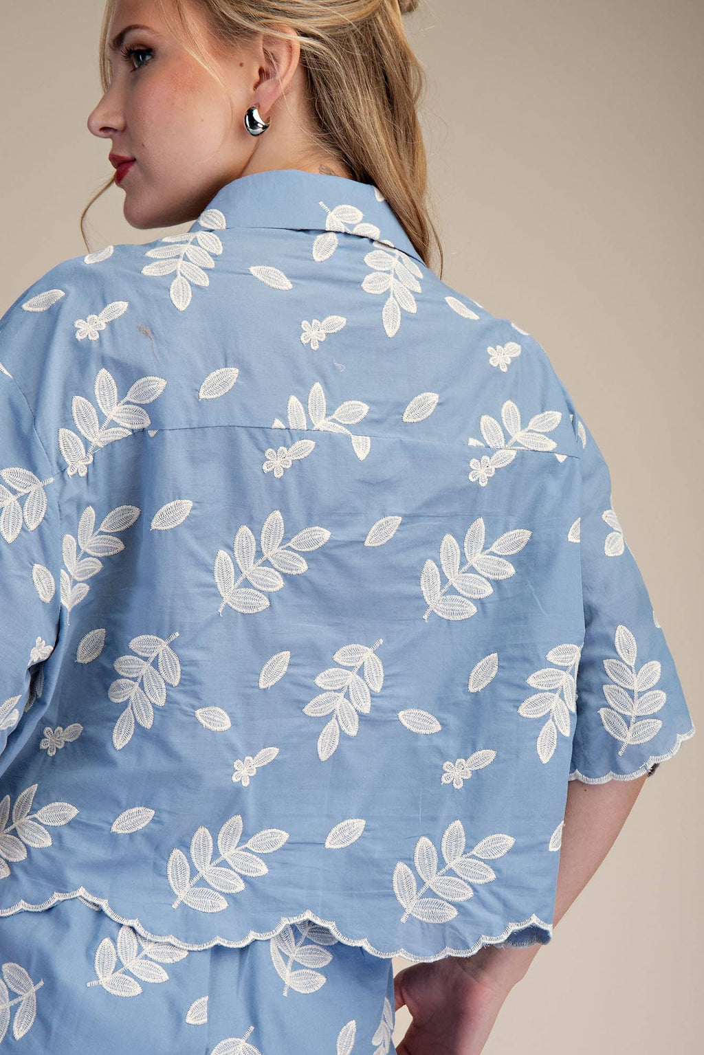 GLAM | NO MONDAY BLUES EMBROIDERED SET
