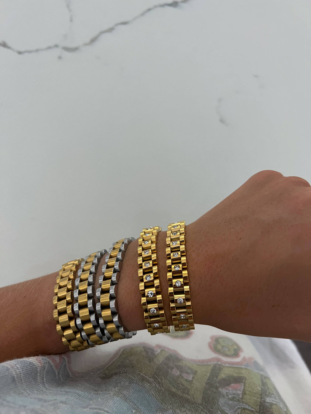 CHANSUTT PEARLS | THE CHAIN WATCH BAND BRACELET: GOLD