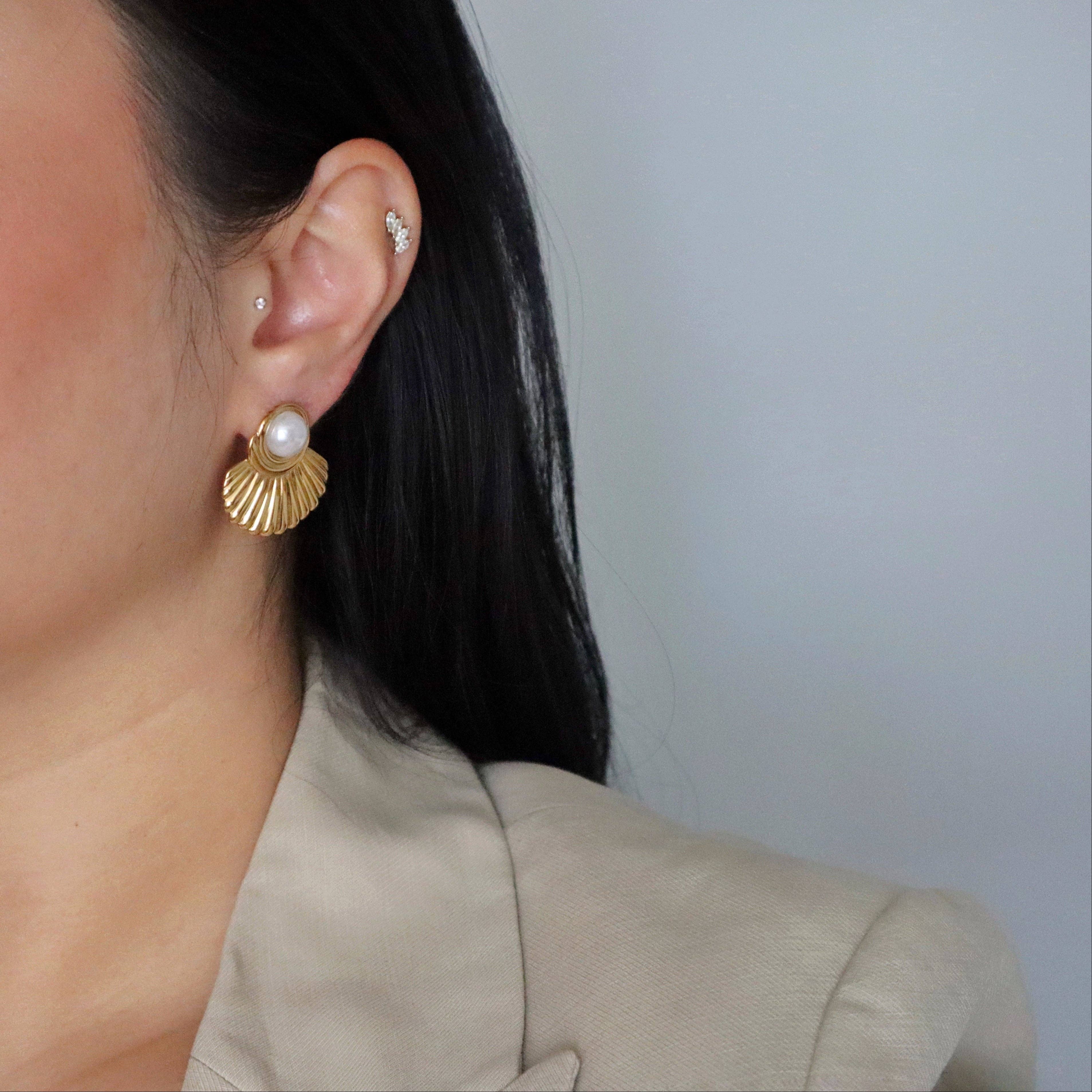 JESSA JEWELRY | BRIELLE PEARL EARRINGS