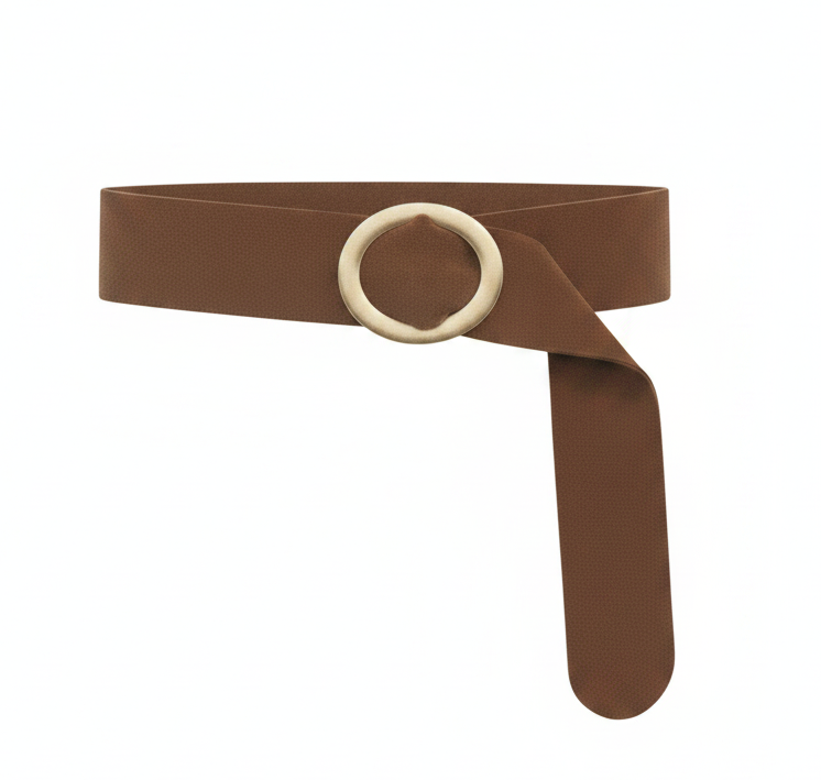 SOFT SUEDE WRAP BELT | CHOCOLATE